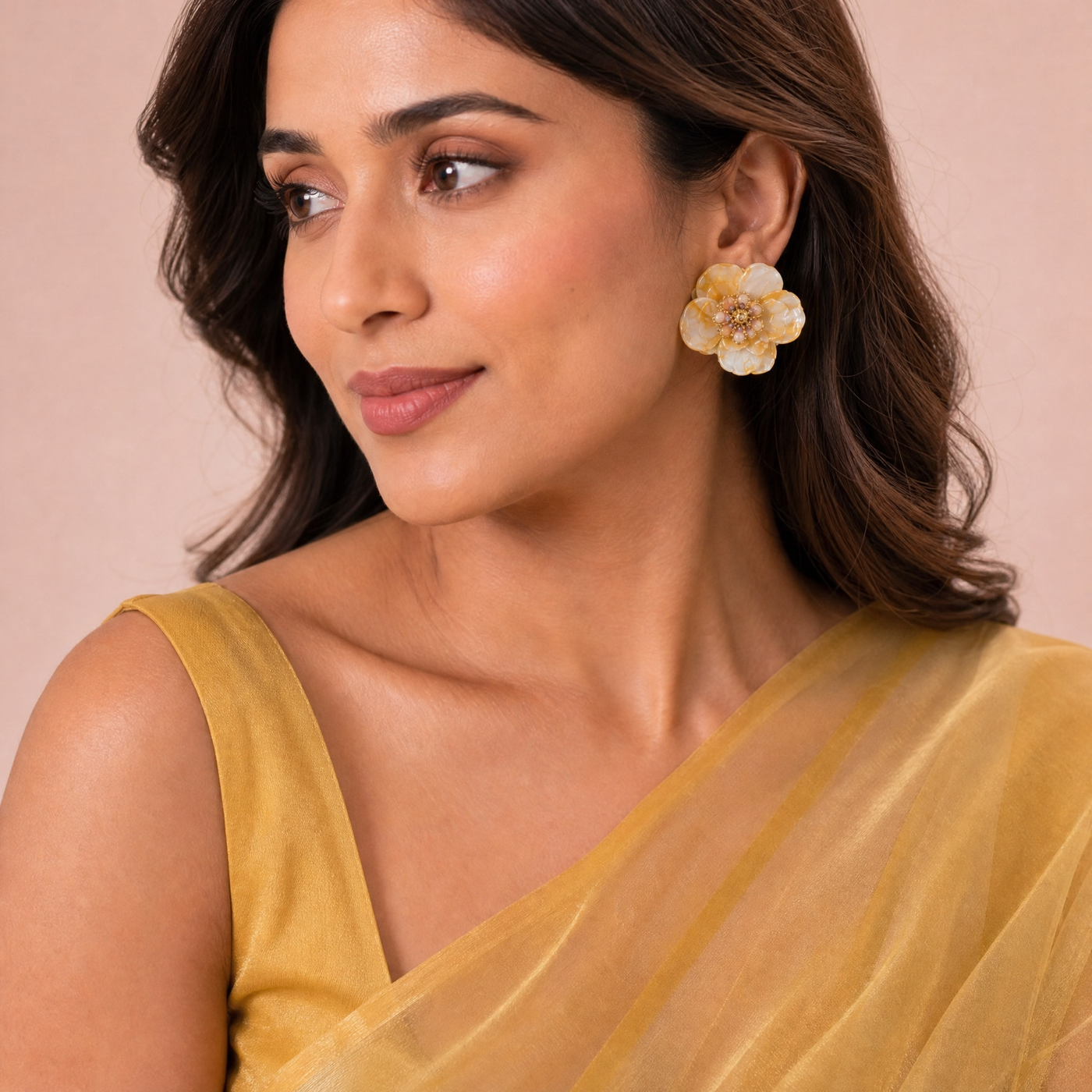 Aurielle Bloom Statement Earrings - View 1