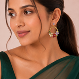 Fioritura Floral Wreath Earrings - View 2
