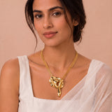 Seoul Minimalist Molten Abstract Pendant Necklace - View 2