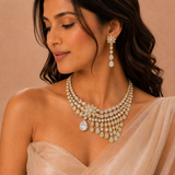 Celestia Luxe American Diamond Necklace Set - View 3