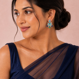 Aqua Royale Stud Earrings - View 3