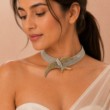 Majestic Bird Crystal Choker Necklace - View 3