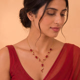 Tulip Ruby Vine Y-Drop Necklace - View 3
