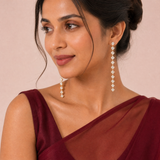 Celeste Crystal Tassel Earrings - View 3