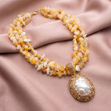 Golden Dune Turkish Designer Necklace - View 4