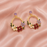Fioritura Floral Wreath Earrings - View 4