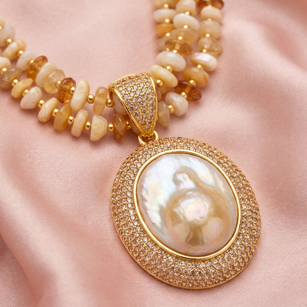 Golden Dune Turkish Designer Necklace - View 5