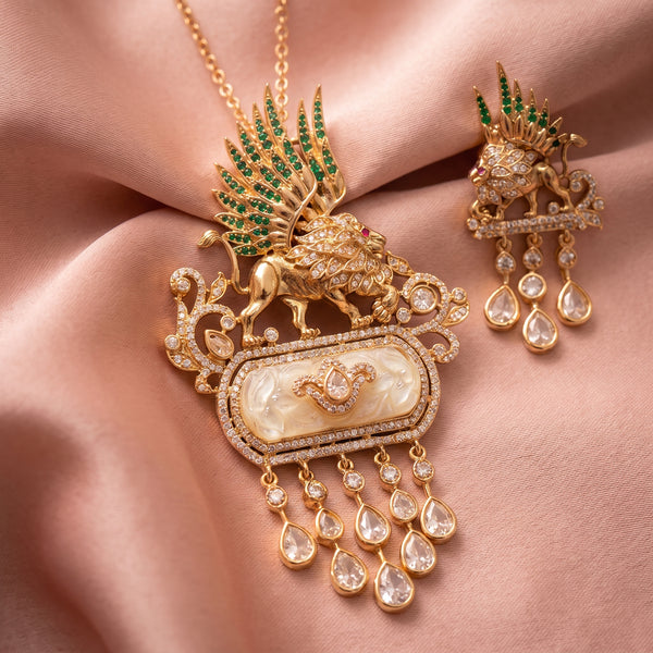 Rajsi Mayur Long Pendant Necklace - View 5