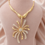 Celestial Burst Statement Collar Necklace - View 5