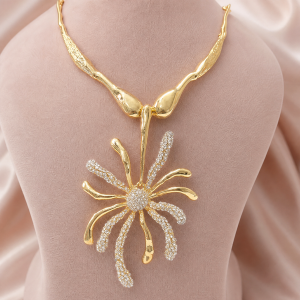 Celestial Burst Statement Collar Necklace - View 5